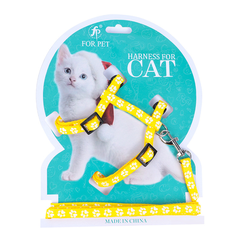 Footprints out Cat Pulling Rope Adjustable Anti Breaking Loose Cat Rope Cat Chain Cat Rope
