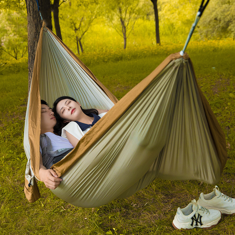 户外野营双人吊床防侧翻秋千吊床夏季午睡可躺源头厂家可批发代发