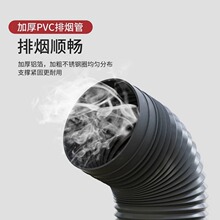 批发PVC抽吸油烟机排烟管通用抽烟机排气管排风管管道吸油机通风