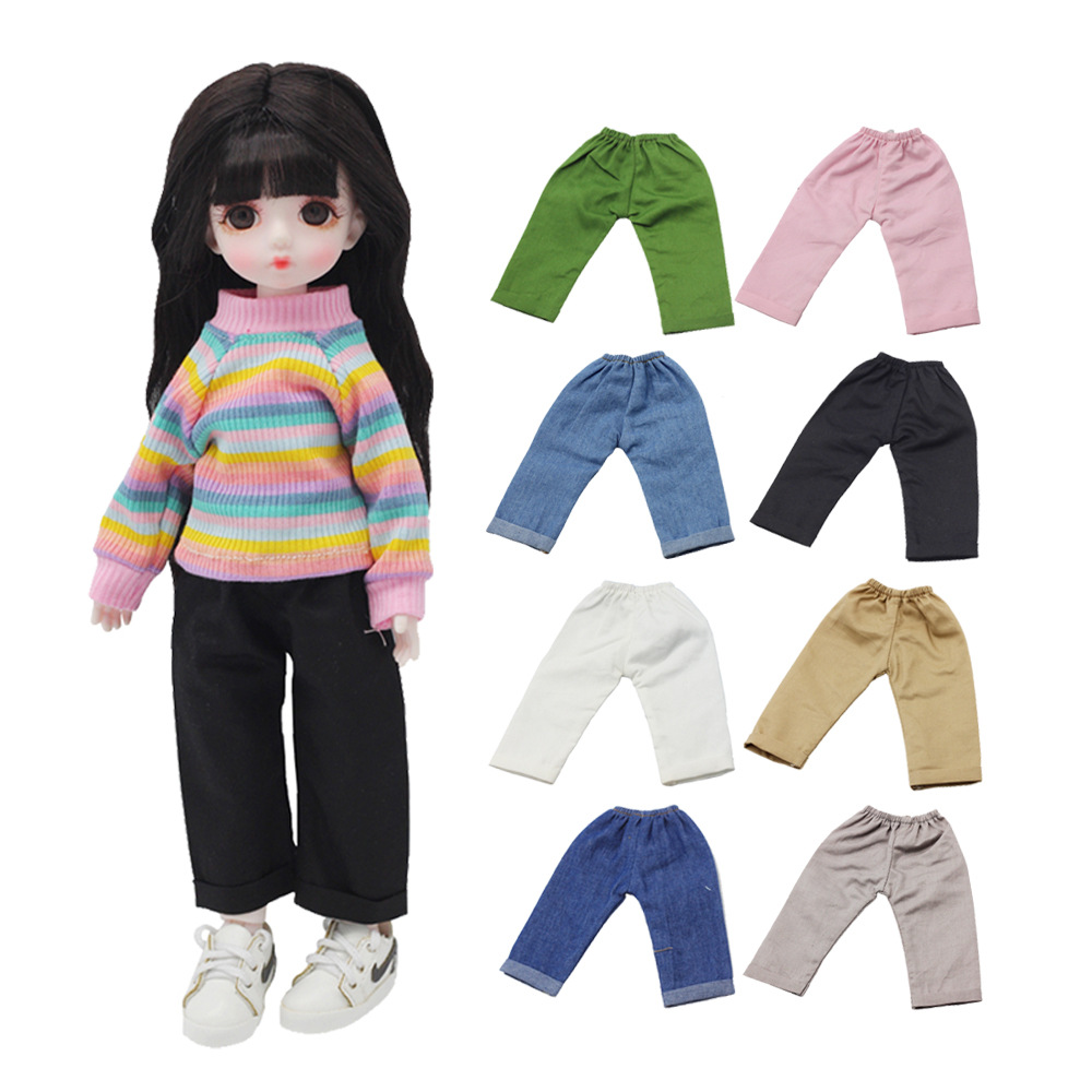 12寸6分bjd娃衣30cmbjd胖体洋bjd娃娃衣服裤子休闲时尚牛仔长裤