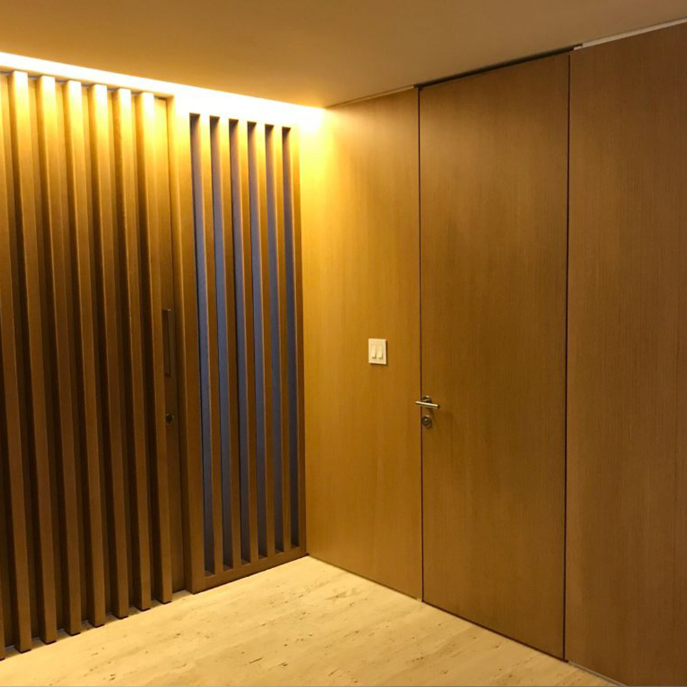 衣帽间隐形门实木密室门卫生间隐藏暗门客厅格栅板背景墙装饰门