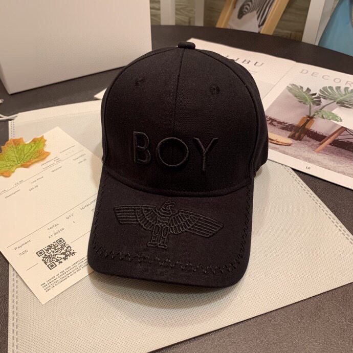 boy老鹰字母立体刺绣棒球帽鸭舌帽休闲运动男女款帽子可调节户外