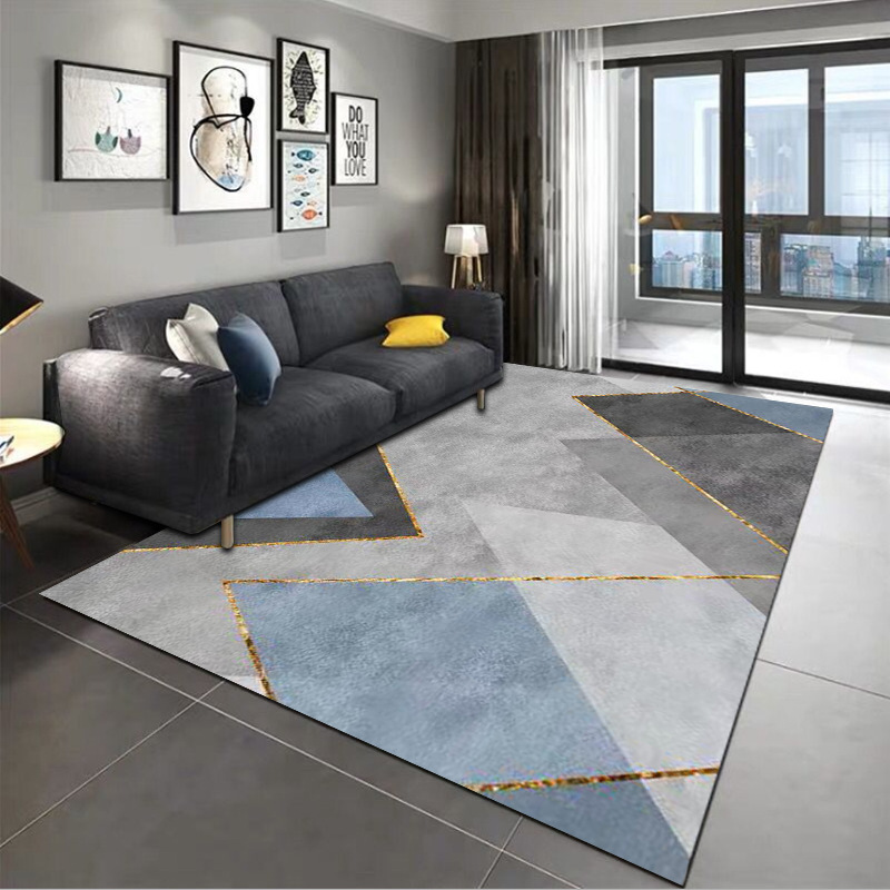 factory wholesale 3d geometric abstract style carpet floor mat bedroom bedside full carpet home living room sofa blanket