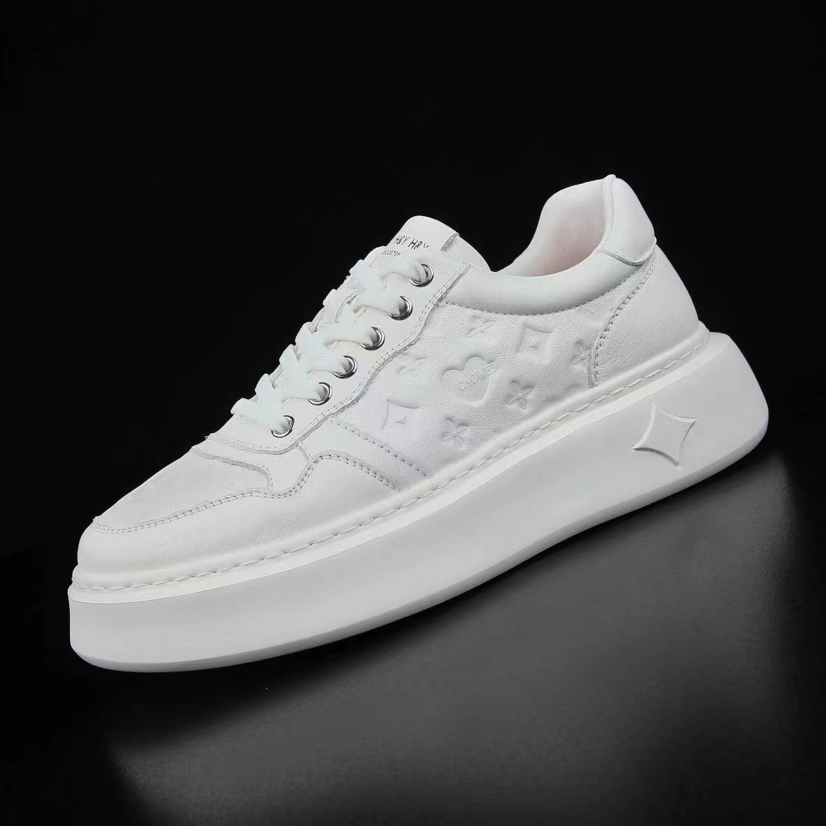 温州皮鞋新款真皮男鞋潮流透气不臭脚低帮鞋子男板鞋休闲低帮男士