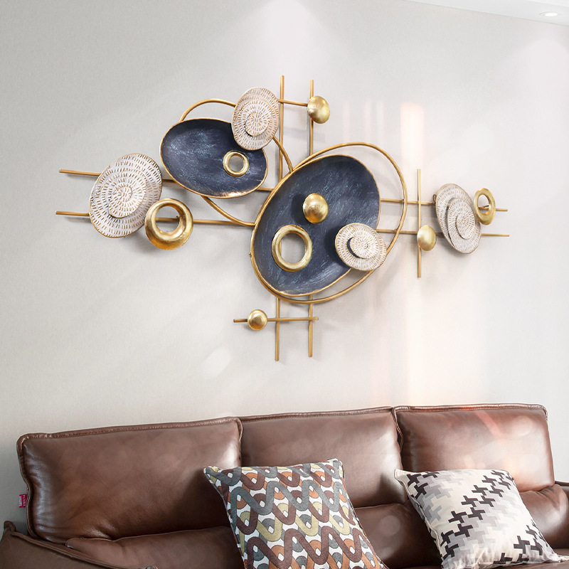 简约现代立体金属铁艺壁饰客厅装饰挂件轻奢创意家居墙面软装饰品