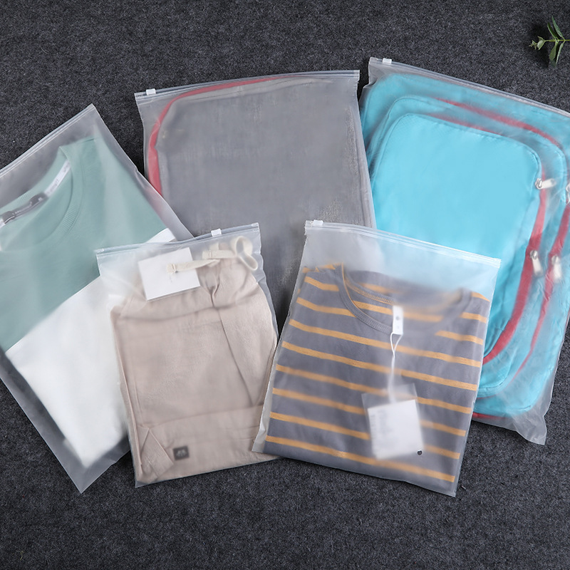 Manufacturer Directly Sale PE Valve Bag Transparent PE Clothing Packing Bag Self-Sealing Flat Bag EVA Matte Bags