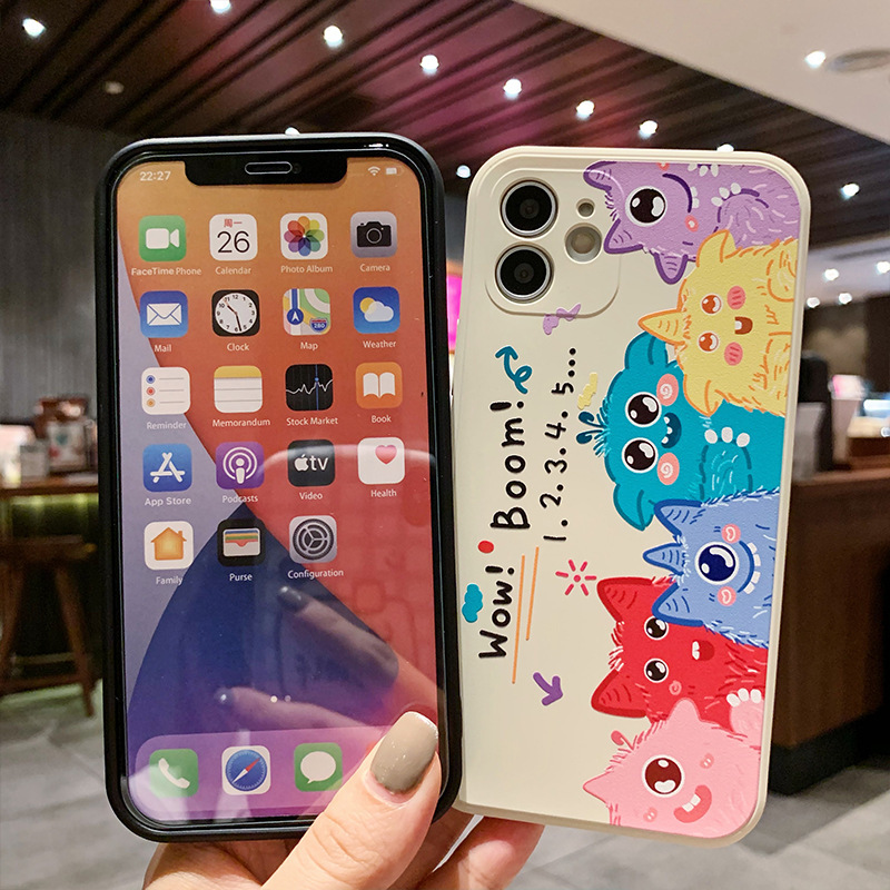卡通可爱七个小矮人适用11pro max苹果13手机壳11max液态12保护套