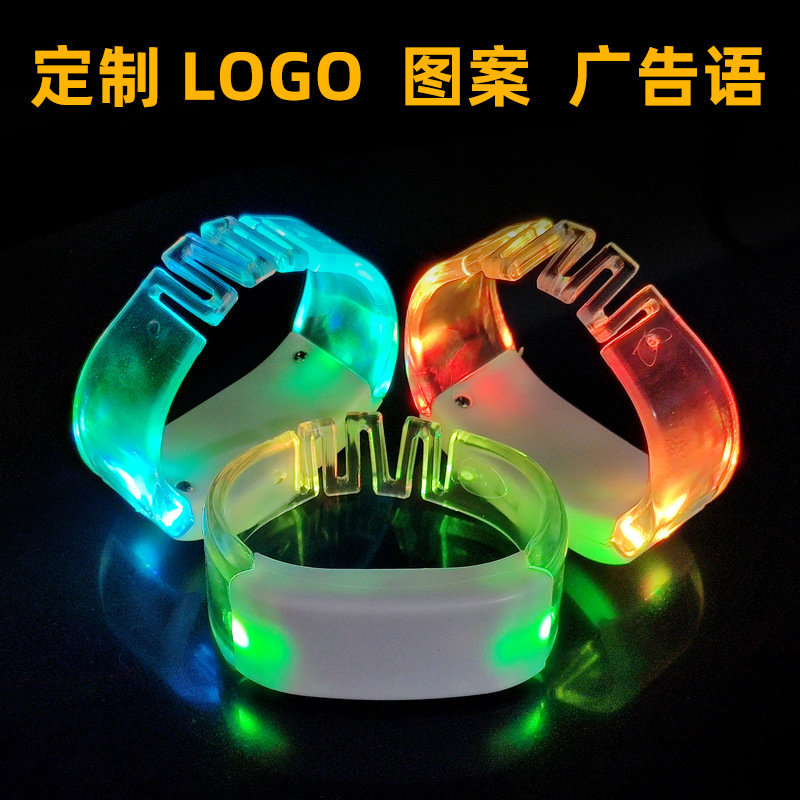 LED Luminous Seven-Function Bracelet Night Running Bracelet Hotel Concert Evening Party Camping Glowing Props Toys