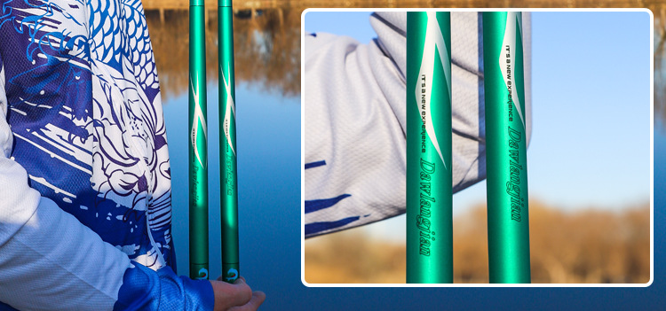 达瓦浪尖碳素鱼竿19调6h大五节钓鱼竿手竿10米综合水库大物钓竿