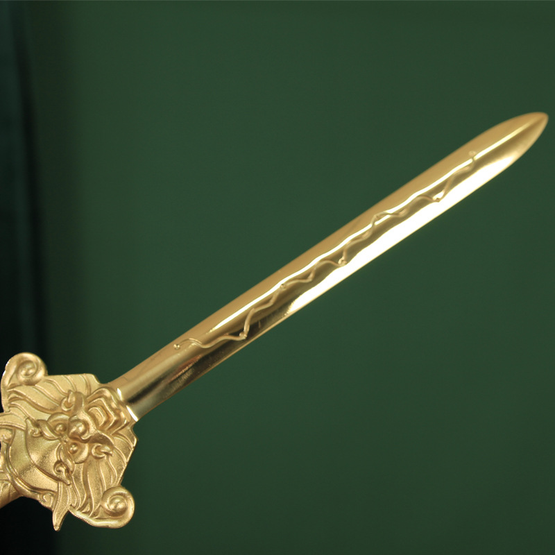 铜剑挂件七星剑道家法器饰品 纯铜北斗宝剑 道士道教八卦黄铜刀剑