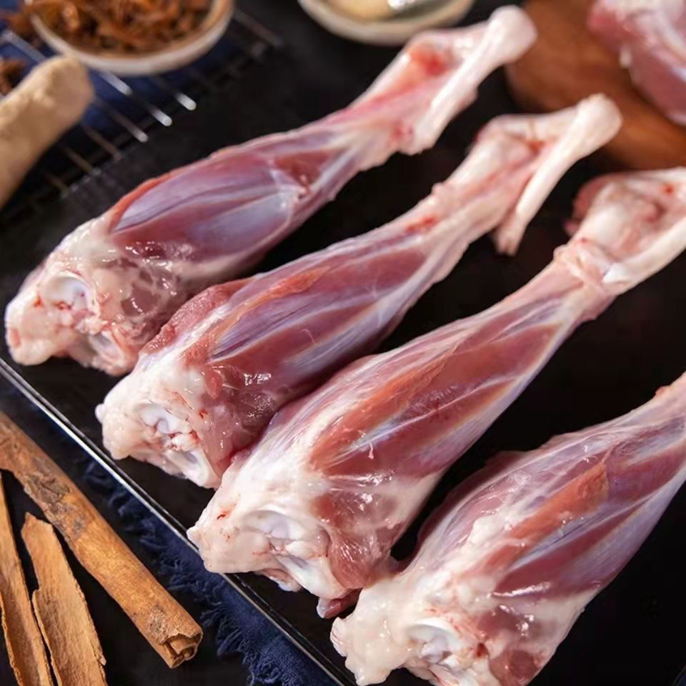 散养羔羊小腿内蒙羔羊后腿羊后棒肉多羊踺子腿肉带骨羊棒骨3斤