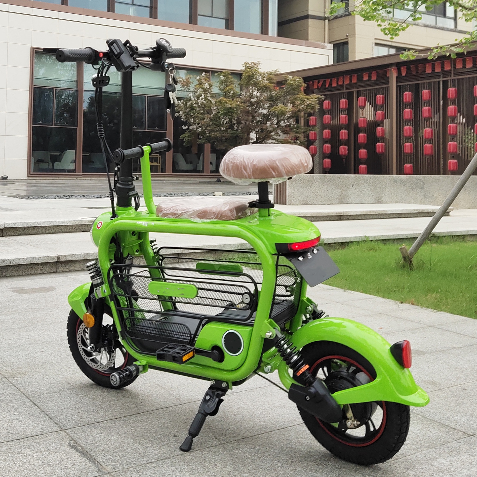 依兰公主电动自行车20寸内置锂电池外卖车轻便助力车