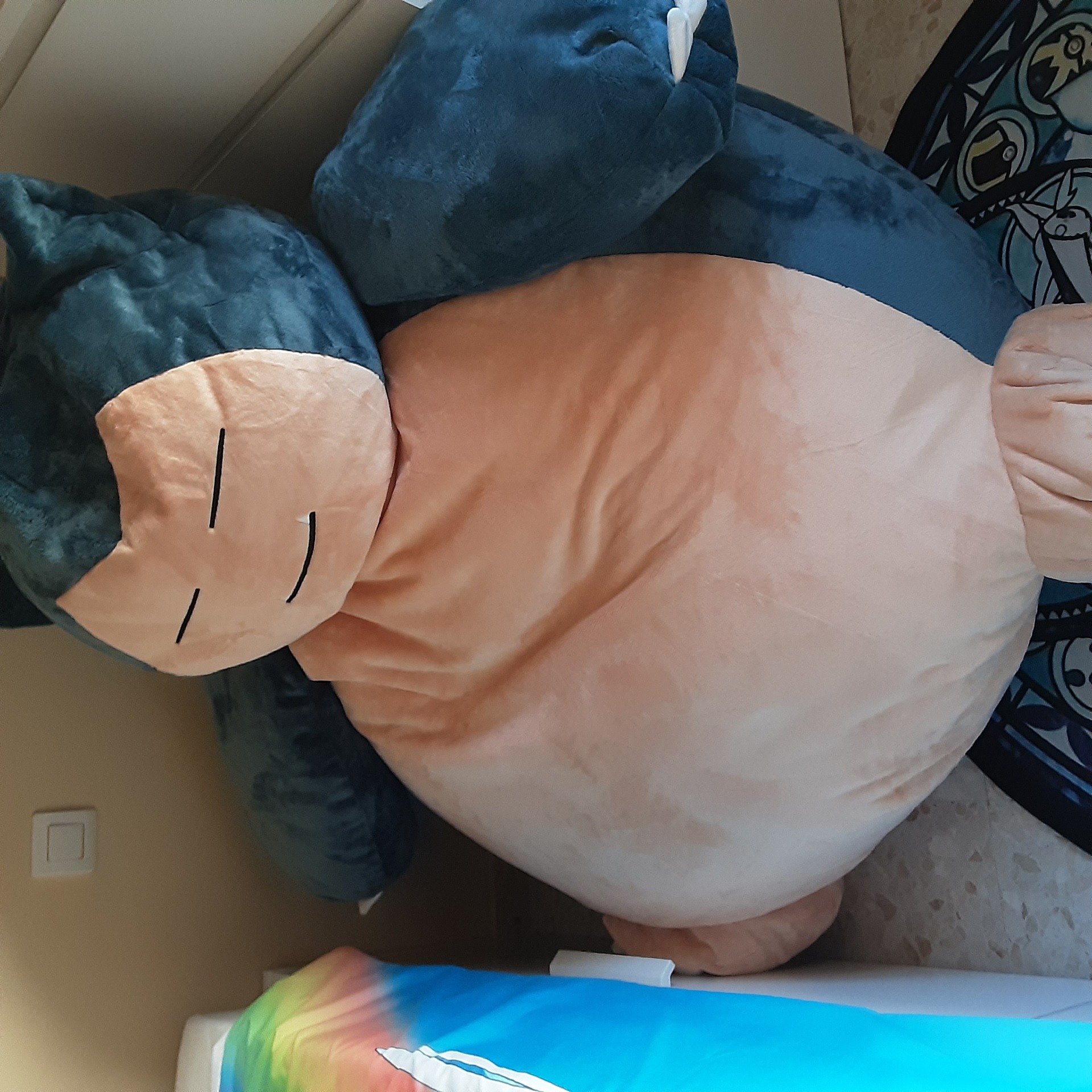 宠物小精灵毛绒玩偶卡比兽懒人沙发 口袋妖怪大胃王卡比兽公仔