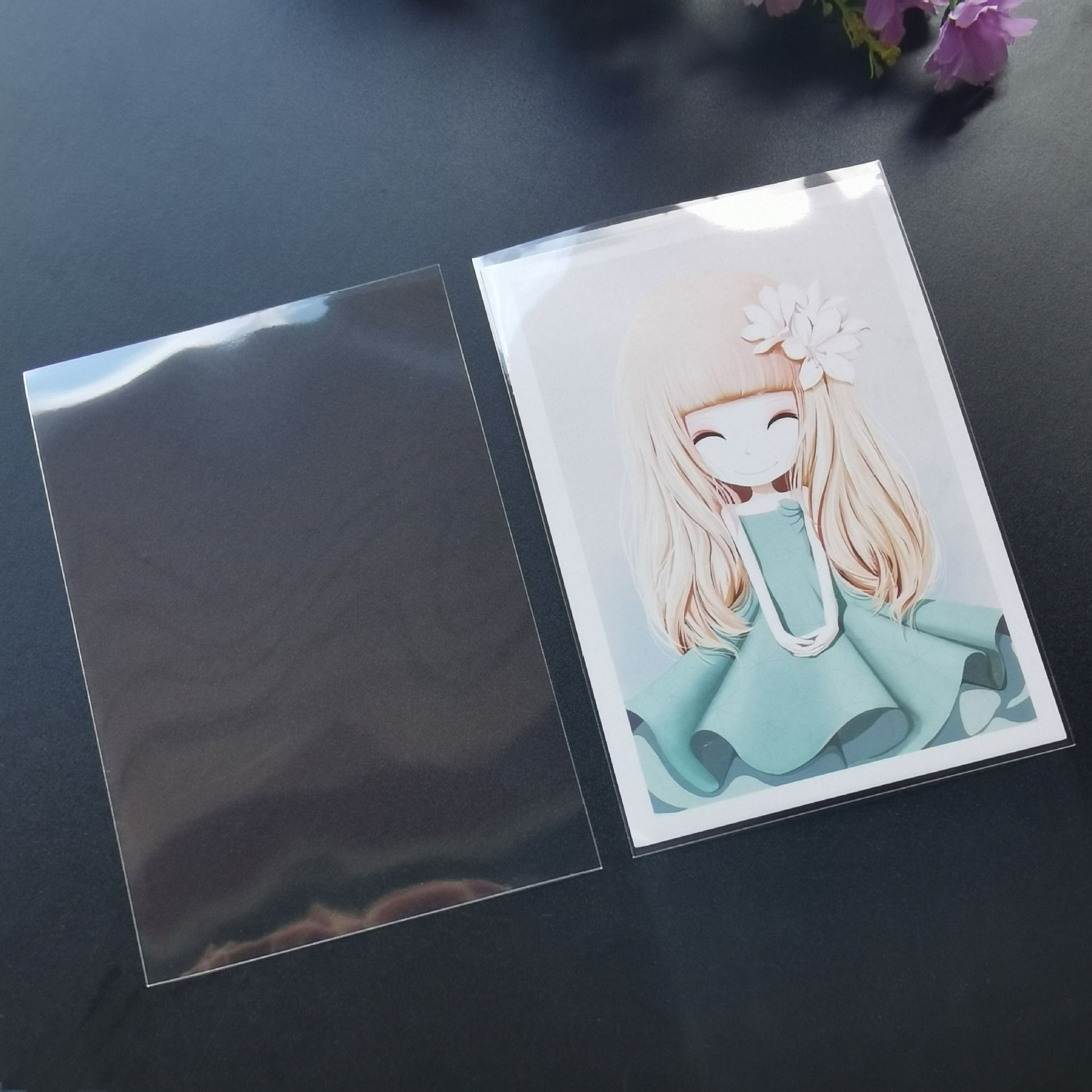 现货外销外贸opp卡通游戏卡片袋pp卡套明信卡片高透明平口包装袋