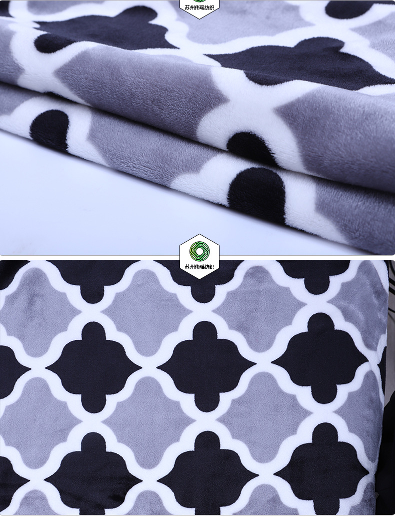 法兰绒印花适用季节冬流行元素现代品种法兰绒品牌伟瑶商品属性商品