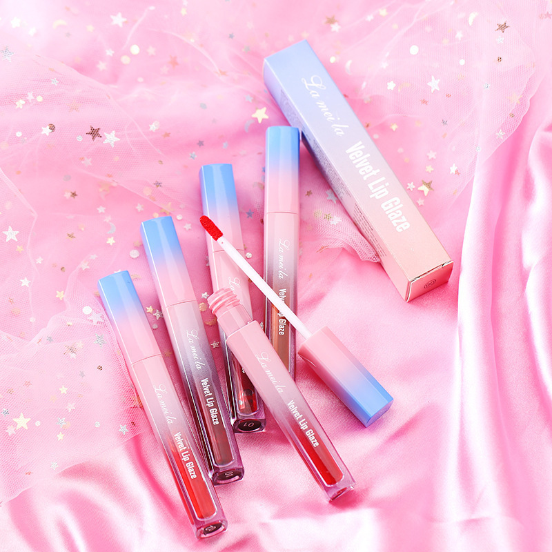 拉美拉跨境丝柔玻璃唇釉保湿唇彩唇蜜染唇液滋润口红唇釉唇彩1011