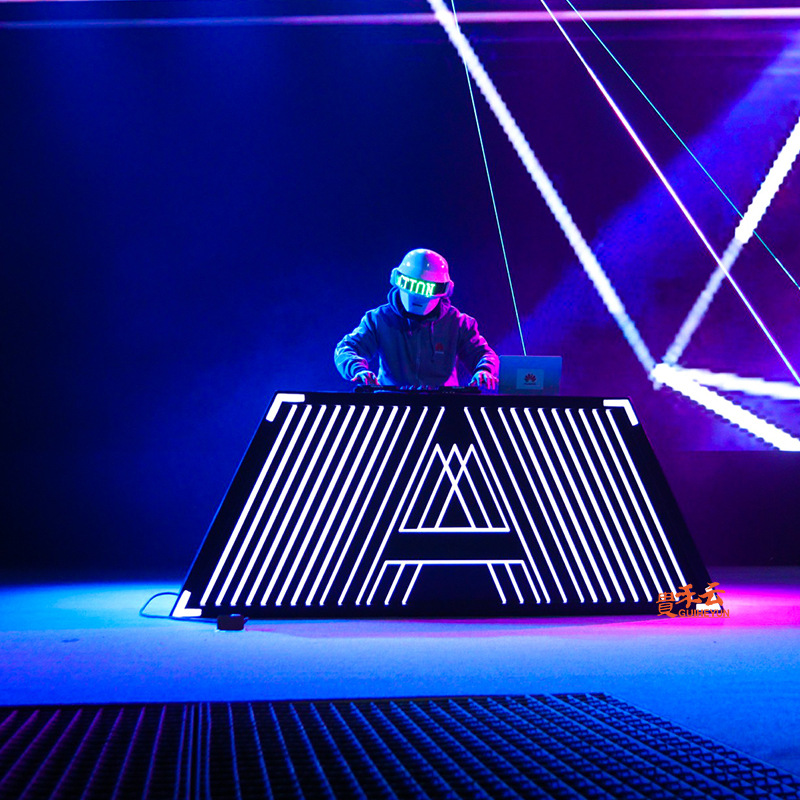 台台桌发光台移动可混音dj碟吧台打发光酒吧打碟桌声控打碟台