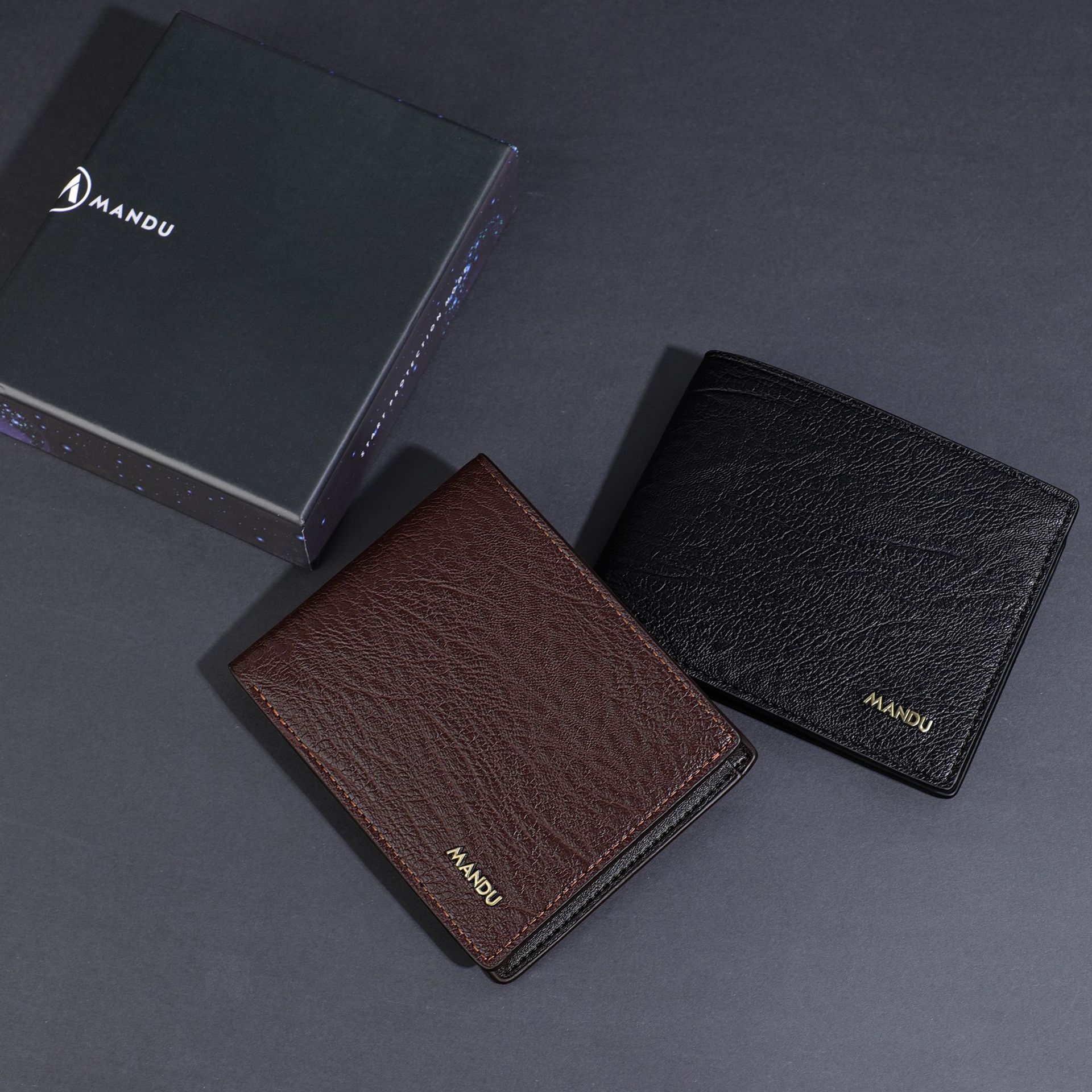 威臣跨境男士钱包短款pu卡包大容量纯色rfid防盗刷潮流钱夹-阿里巴巴