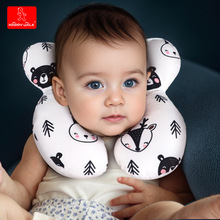 婴幼儿护颈枕旅行汽车安全座椅保护枕固定型U型推车枕头跨境供货