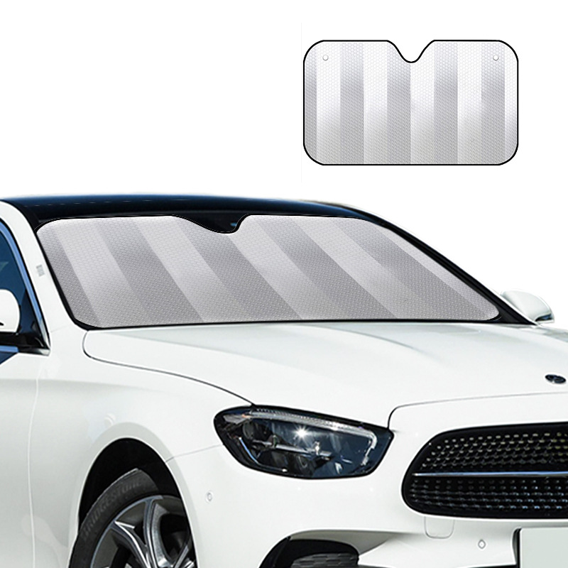 Five-Layer Thickened Sun Protection Car Sunshade Front Window Sun Shield Aluminum Foil Insulation Car Light Barrier Sun Visor Universal