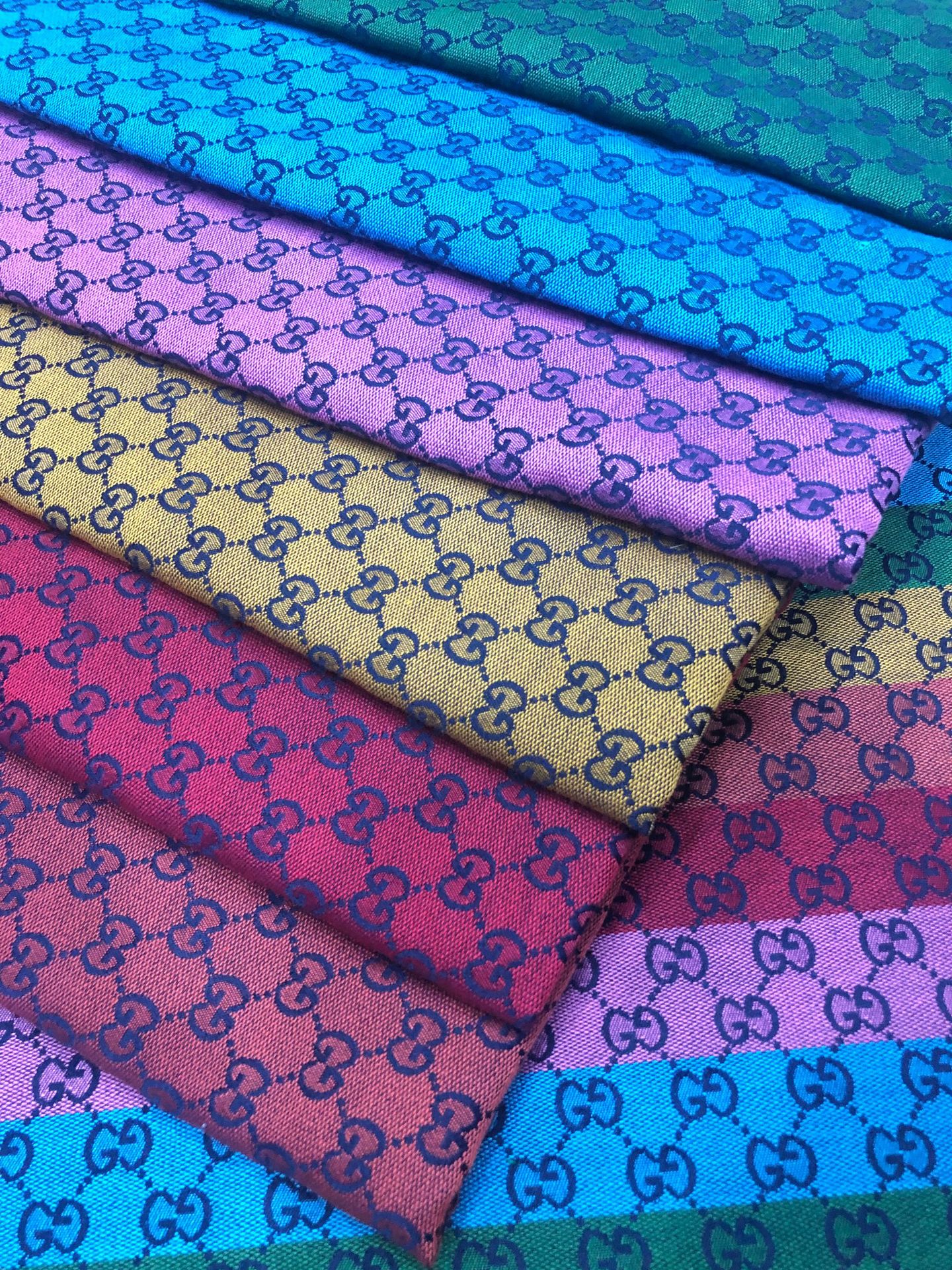 六彩色gg英文字母色织高密大提花gd双g酷奇帽子logo古池gg包包