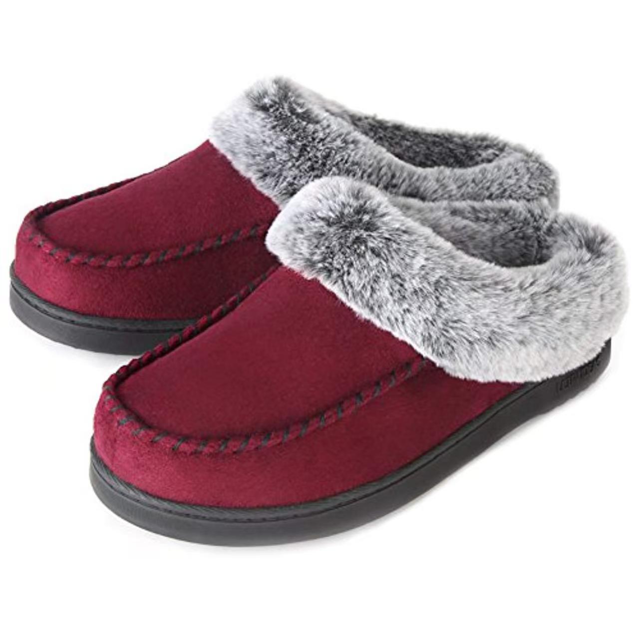 跨境爆款冬季防滑棉鞋室内居家保暖毛毛鞋加绒棉拖鞋包跟