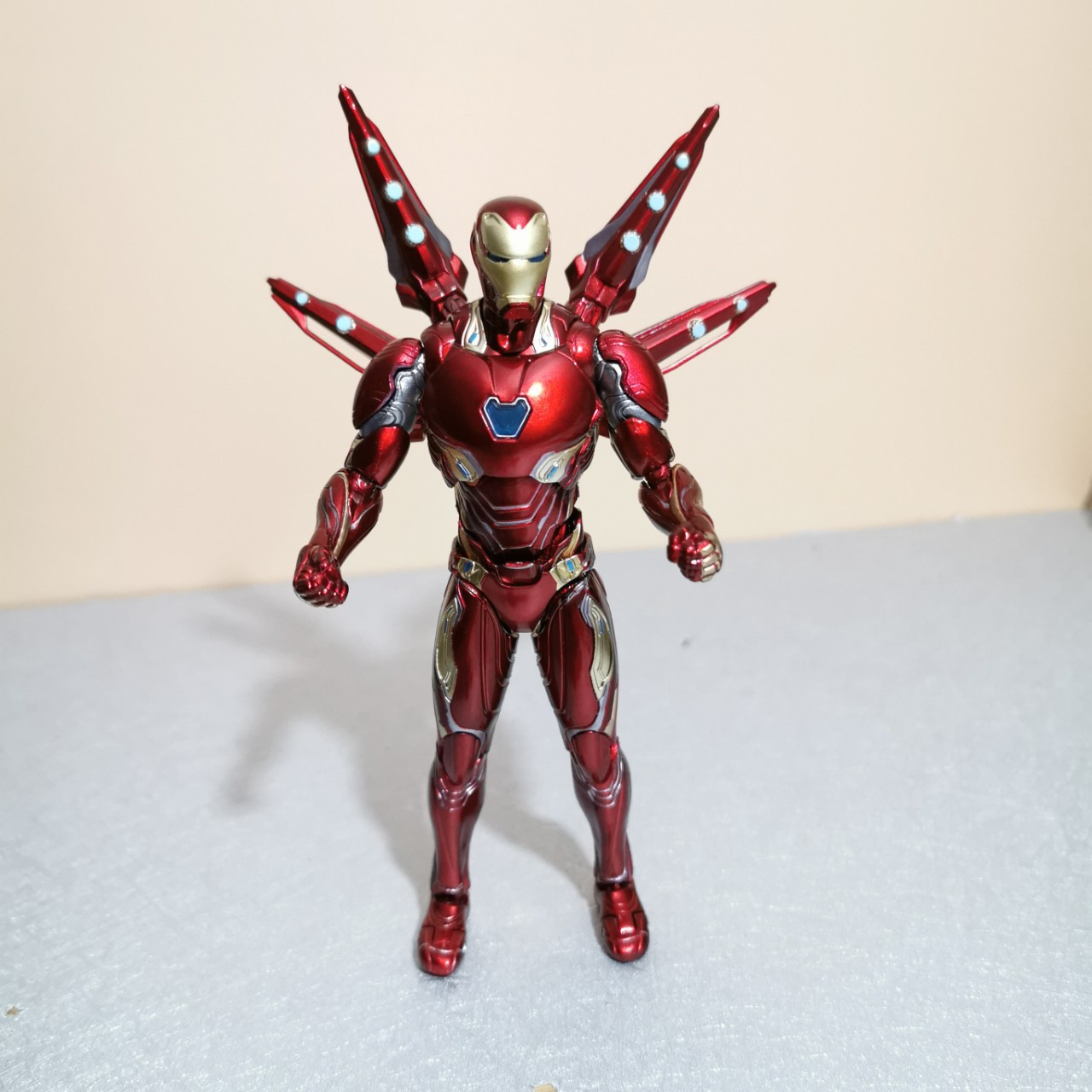 复联4国产 精雕钢铁侠mk50手办可动人偶模型玩具盒装玩具