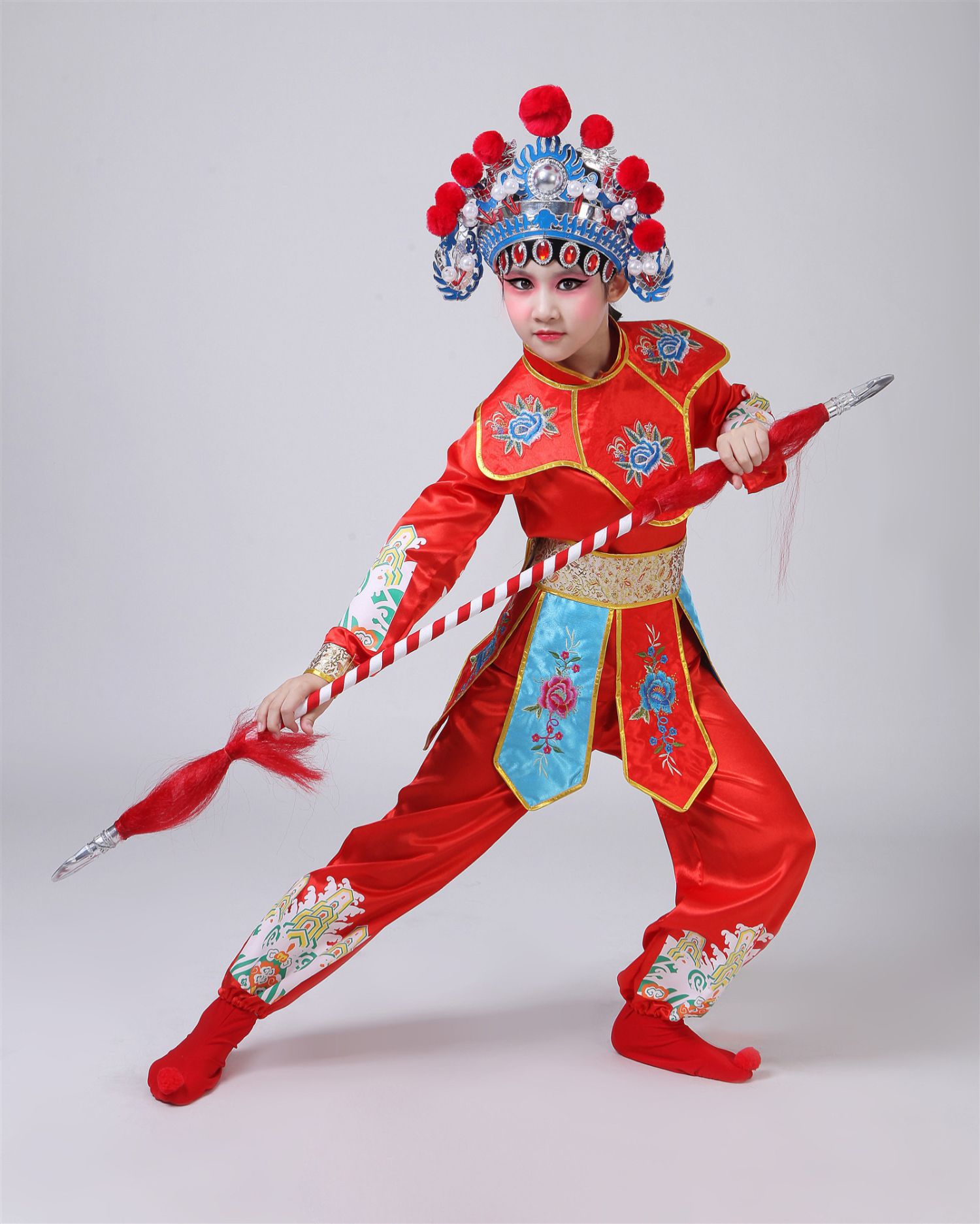 小荷风采刀马旦儿童演出服花木兰女童京剧戏曲穆桂英挂帅舞蹈服装