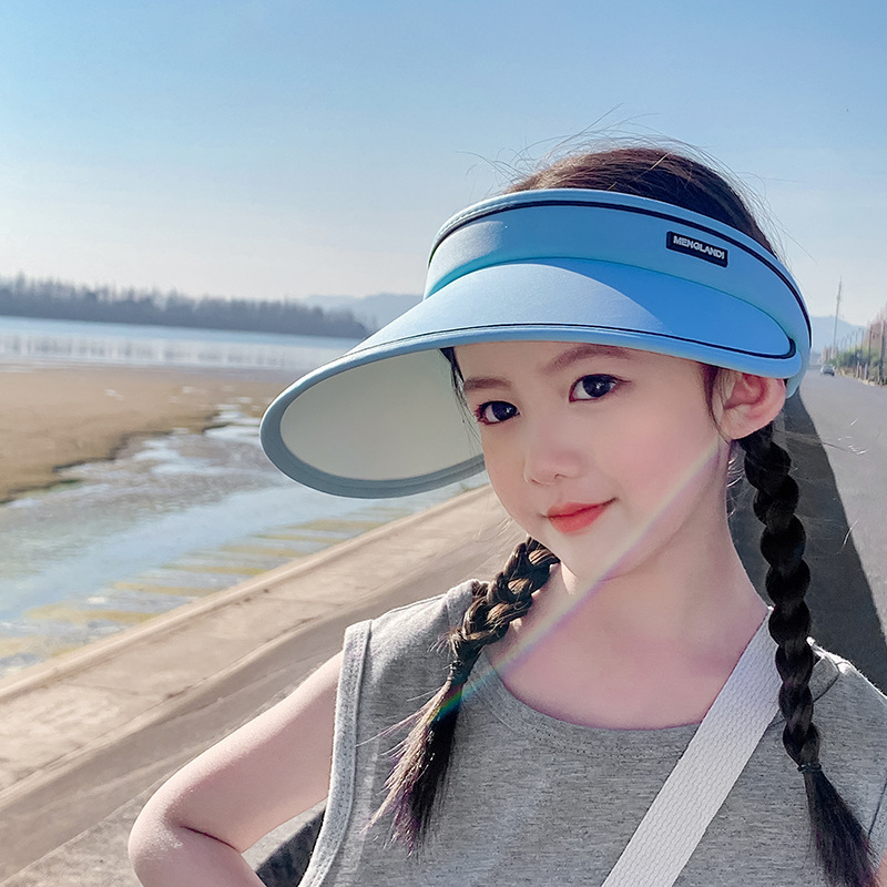 Children's Sun Hat Wholesale Uv Protection Summer Sun Hat Foldable Visor Girls Big Brim Sun Hat