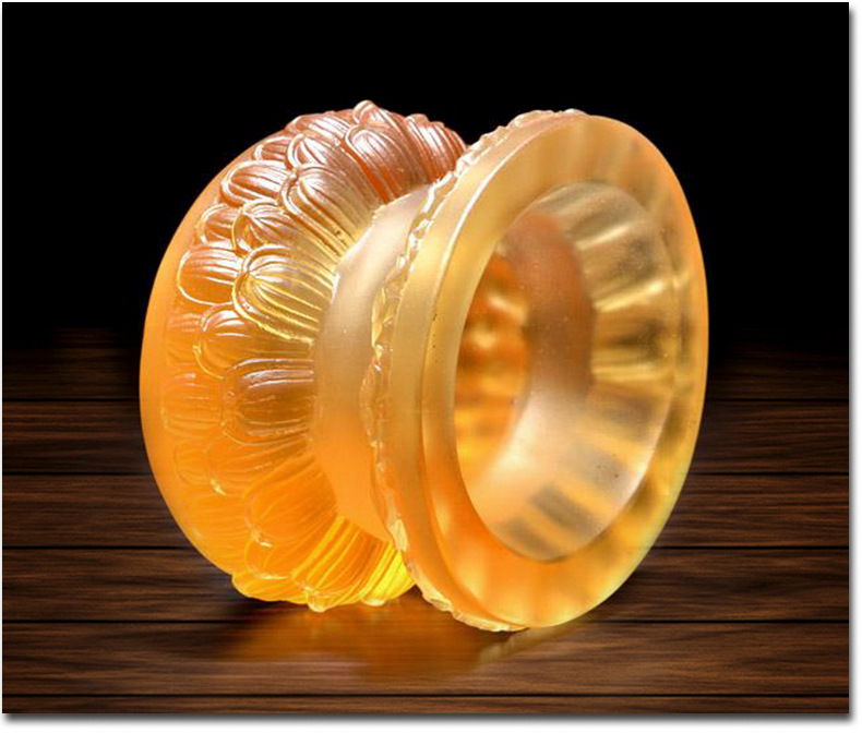 琉璃双层莲花底座供佛观音莲花供台摆件圆形椭圆形须弥座供奉佛像