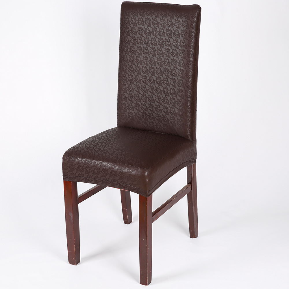 欧式家用办公酒店椅套餐厅饭店防油防水pu皮椅套餐椅套椅子套餐桌