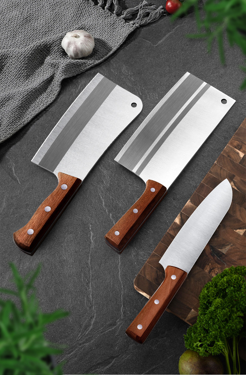 阳江刀具工厂直销不锈钢菜刀斩切刀锋利家用酒店厨师刀切片砍骨刀