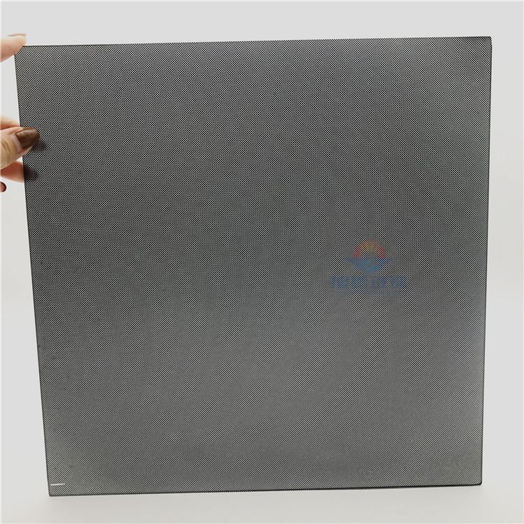 晶格丝印玻璃高平整度钢化玻璃复合涂层晶格玻璃