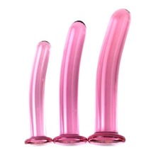 粉色水晶玻璃拉珠  肛条G点后庭大肛塞另类情趣玩具成人性用品