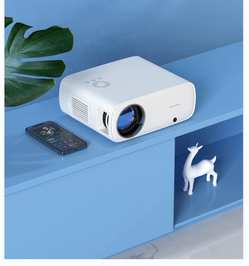 sast/先科q2高清投影仪家用办公游戏ai家庭影院4k无线wifi投影机