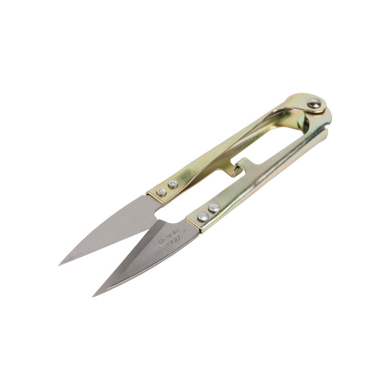 正品批发快可利纱剪铁柄十字绣剪刀 u型小剪刀家用线头剪高碳纱剪