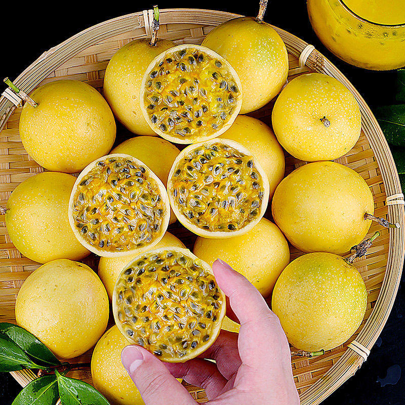 水果福建黄金百香果大果5斤3斤6个应季新鲜黄色皮鸡蛋果整箱批发