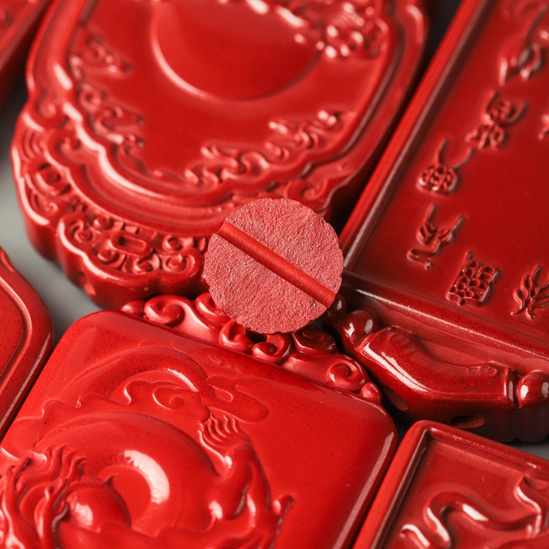 批发朱砂吊坠帝王砂平安吊坠牌无事牌男女款本命年项坠子红挂饰品