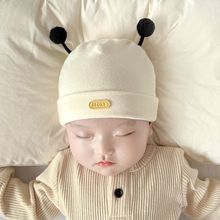 婴儿帽子秋冬季毛绒围巾两件套宝宝男女童小熊可爱保暖加厚幼儿帽