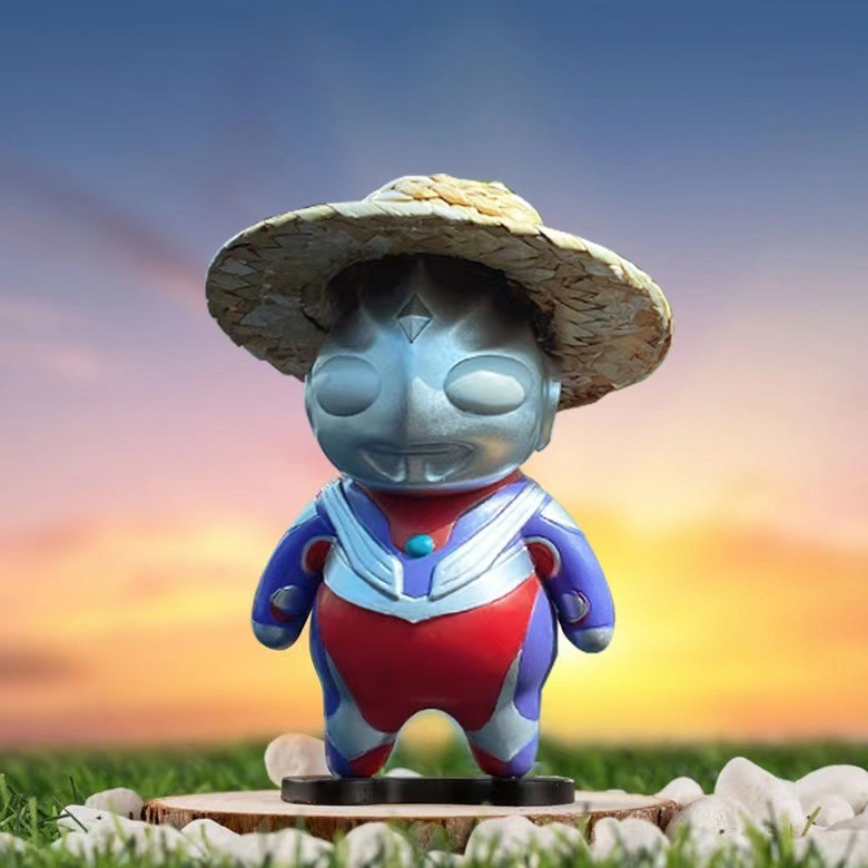 包邮奥特幼崽光之幼崽肥宅迪迦手办模型车载摆饰-阿里巴巴