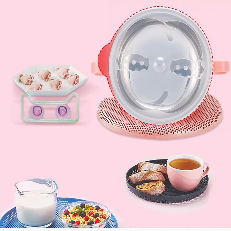 Factory in Stock Pairs Handle Strap Lid Baby Stainless Steel Children's Bowl Cartoon Insulated Bowl with Spoon Solid Food Tableware