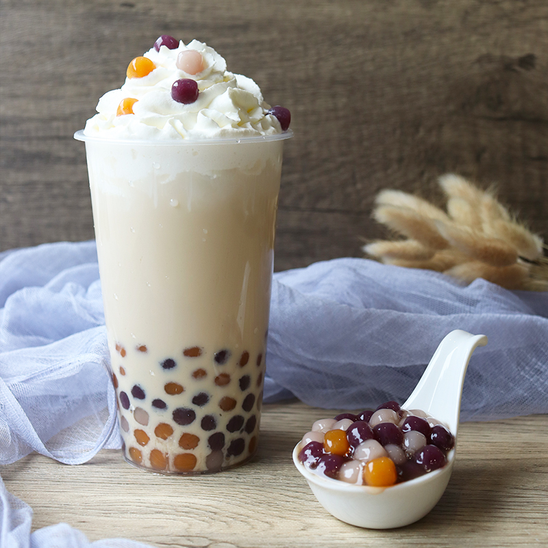 响茶冷冻三色小芋圆1kg 多彩芋圆烧仙草奶茶糖水原料饮品奶茶连锁