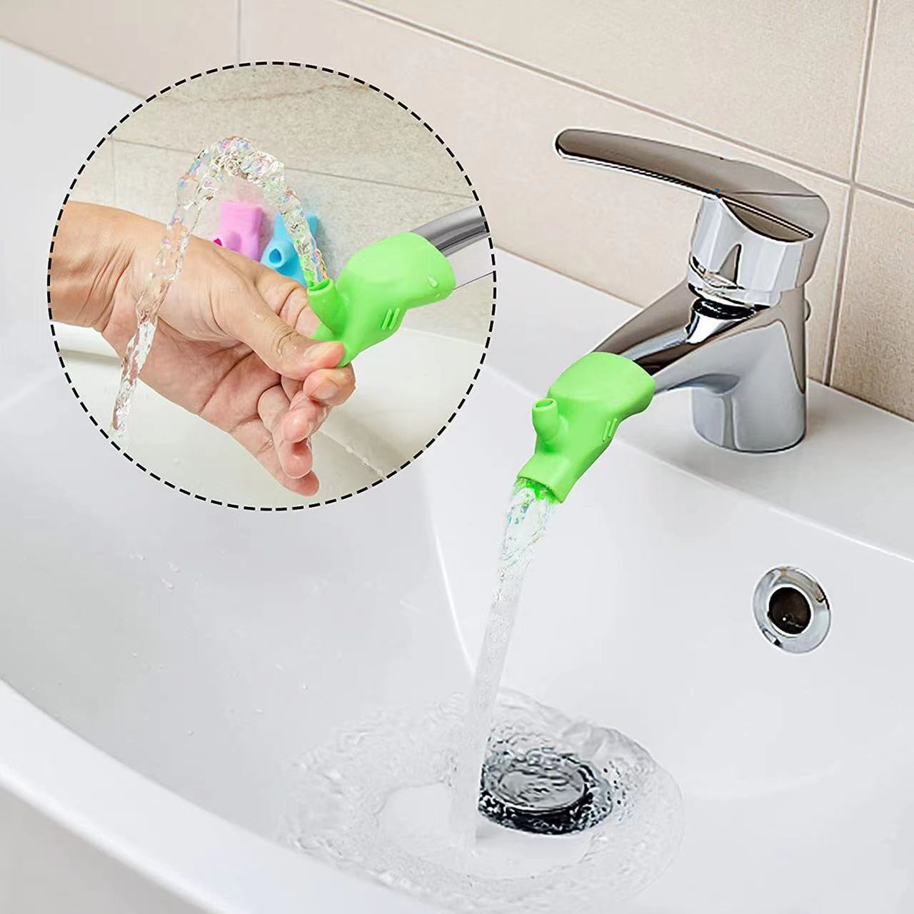 硅胶水龙头延长器水嘴宝宝洗手水龙头延伸器延伸接头防溅引水器延