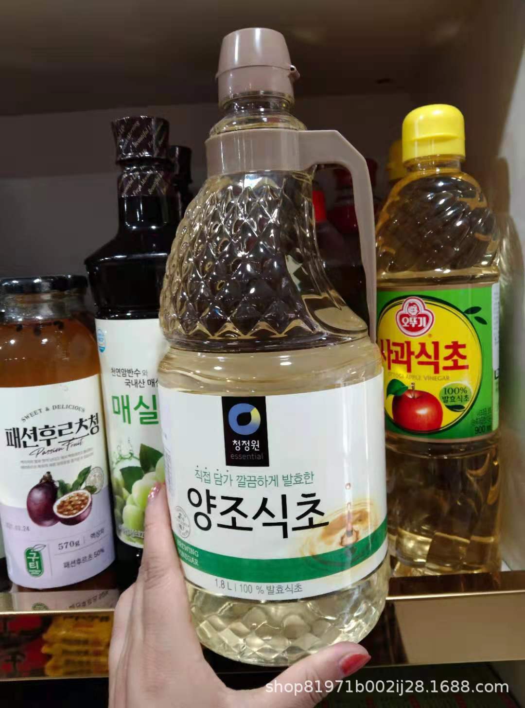 8升*6瓶整箱韩餐料理醋麦醋商用-阿里巴巴