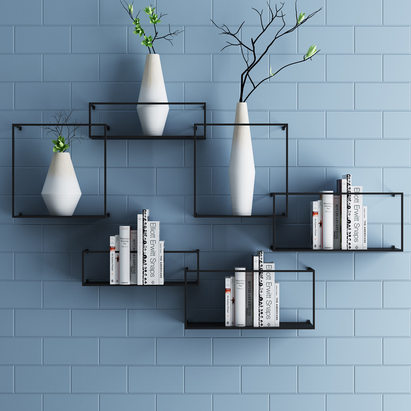 北欧墙上置物架壁挂客厅简约墙面挂壁电视背景装饰架墙壁创意书架