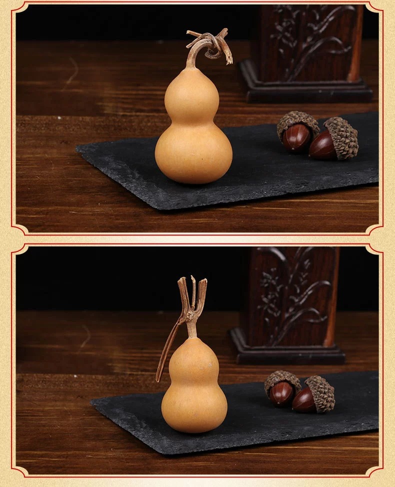 自然文玩手捻精品小葫芦草里金手把件优质摆件铁包小美国平安聚财