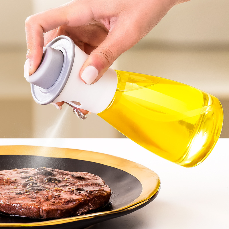 Bbq Barbecue Olive Oil Glass Oil Dispenser Kitchen Household Cooking Oil Atomization Oil Control Press Type Fuel Injector