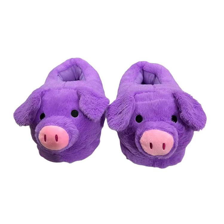 Lovely Pink Dudu Pink Pig Plush Slippers Home Indoor Pig Soft Girl Heart Pig Thermal Cotton Slippers