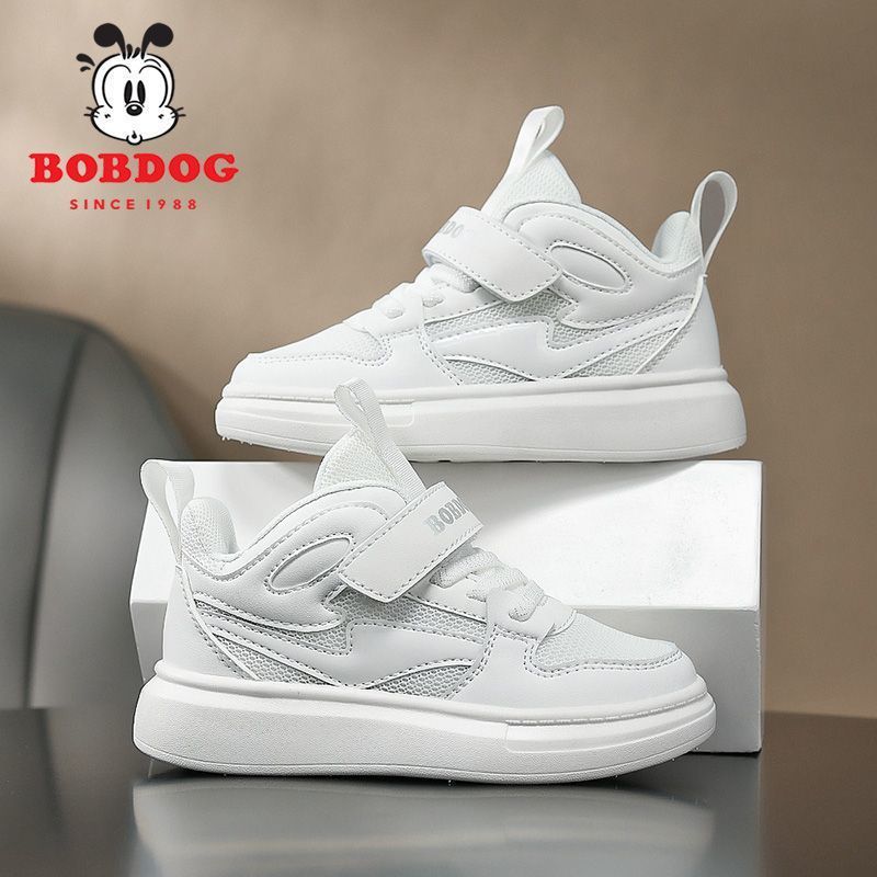 巴布豆男童鞋子舒适单网儿童休闲鞋2024夏季新款中大童防滑运动鞋