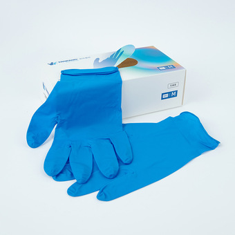 鸿锐一次性pvc手套工业防护自然色现货批发乳胶实验室洁净室